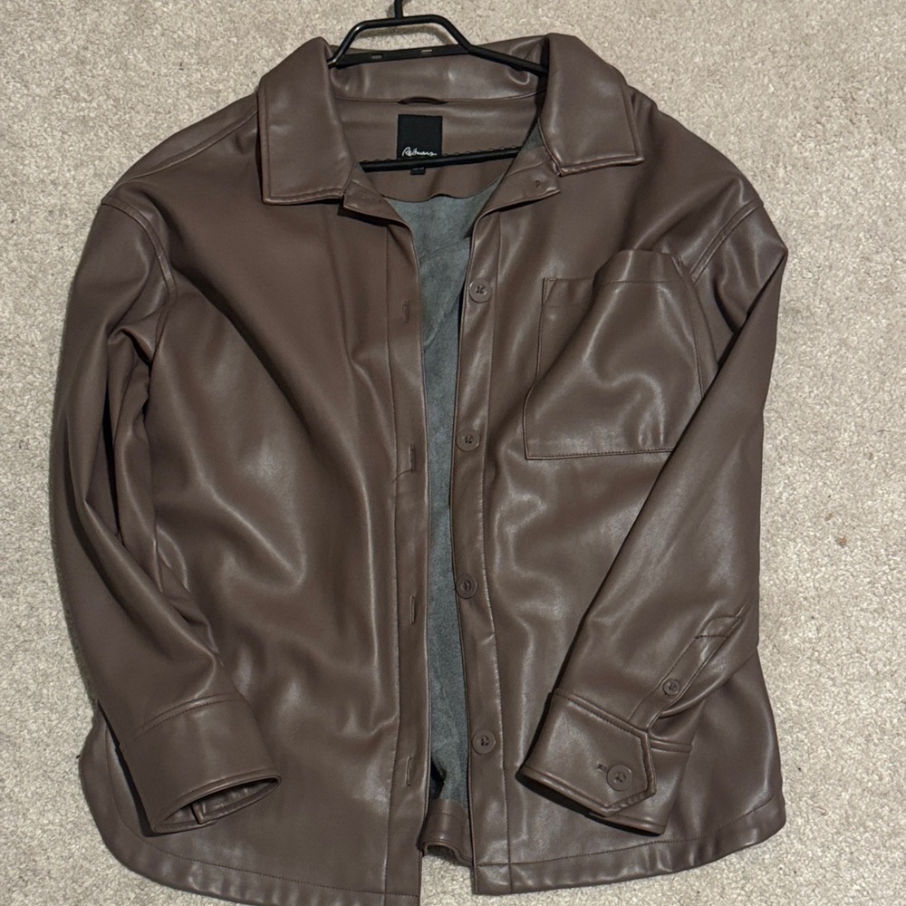 Reitmans Women's Brown Leather Jacket (Fits like a medium)